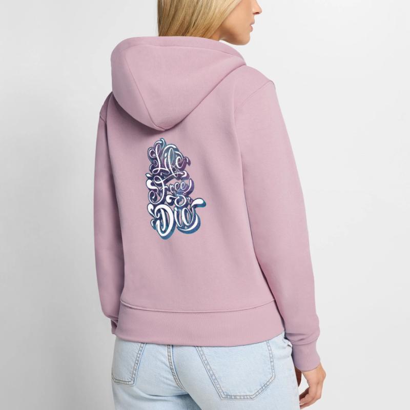 frei leben oder sterben Frauen Premium Bio Zip Hoodie