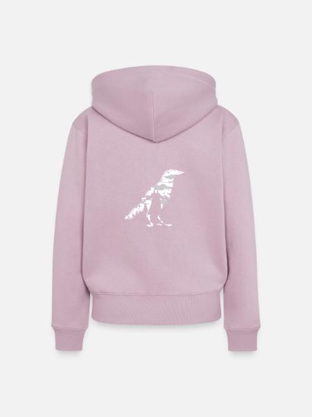 Die Krähe - Frauen Premium Bio Zip Hoodie - Altrosa