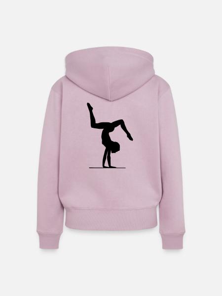 Kunst & Bodenturnen - Frauen Premium Bio Zip Hoodie - Altrosa