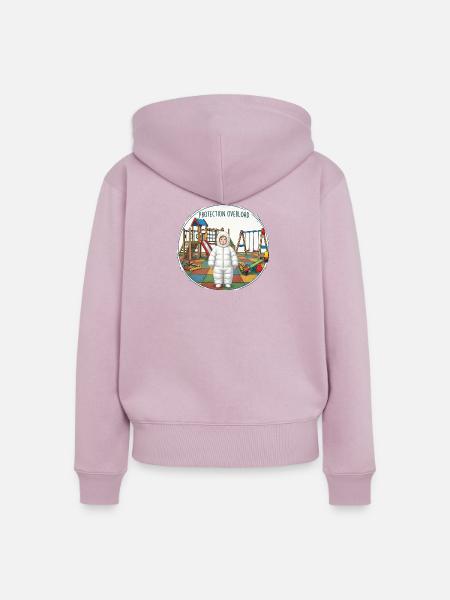 Helikopter Eltern - Frauen Premium Bio Zip Hoodie - Altrosa