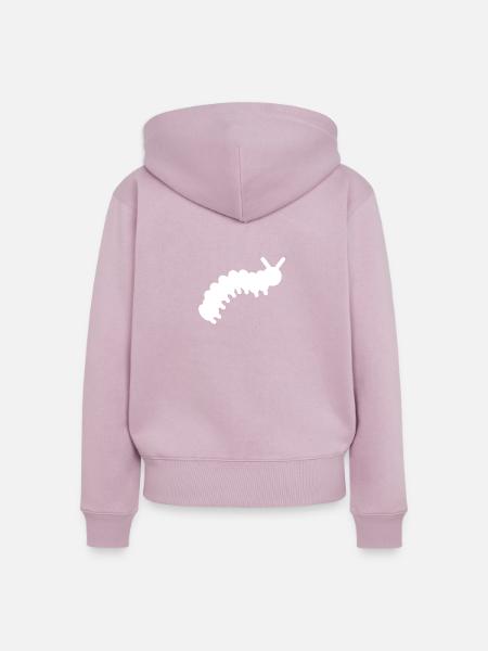 Raupe - Frauen Premium Bio Zip Hoodie - Altrosa