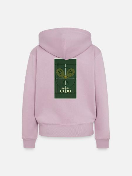 Padel Club Courtdesign - Frauen Premium Bio Zip Hoodie - Altrosa