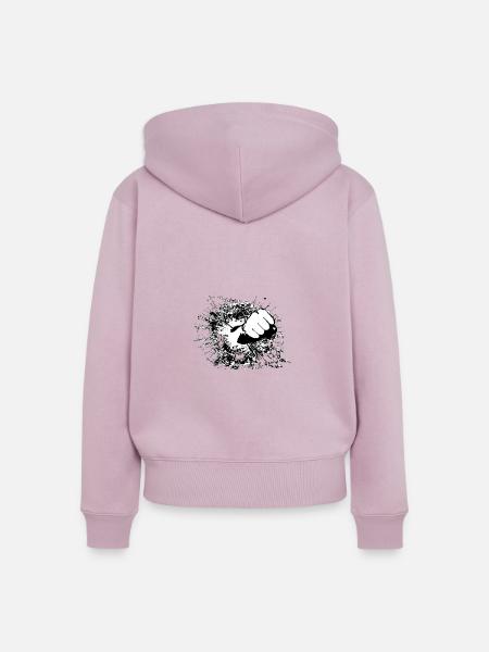 Faust - Frauen Premium Bio Zip Hoodie - Altrosa