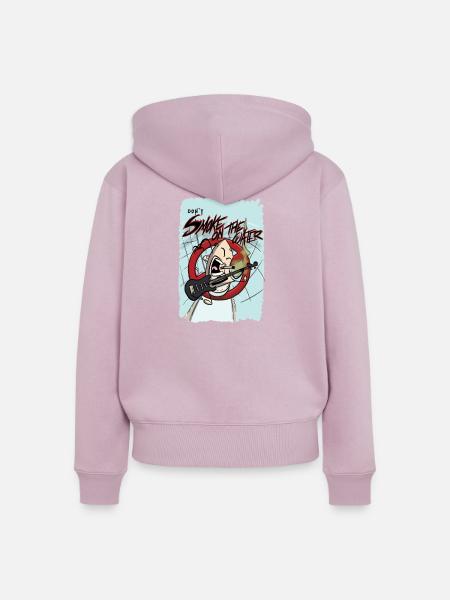 Nicht Somke aufs Wasser - Frauen Premium Bio Zip Hoodie - Altrosa