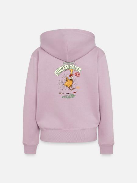 Chickenzales Chili Epic Sauce - Frauen Premium Bio Zip Hoodie - Altrosa