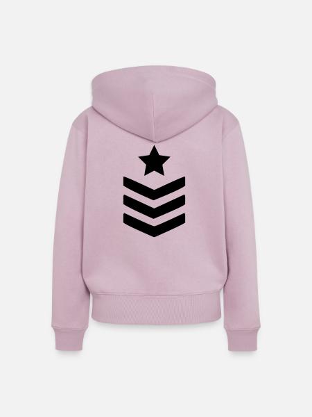 abzeichen - Frauen Premium Bio Zip Hoodie - Altrosa