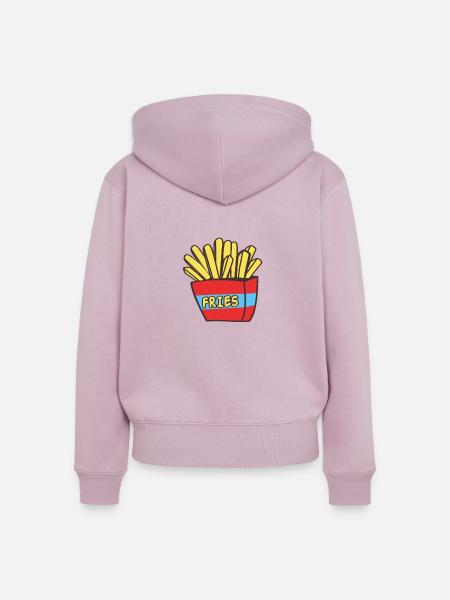 Pommes Frites - Frauen Premium Bio Zip Hoodie - Altrosa