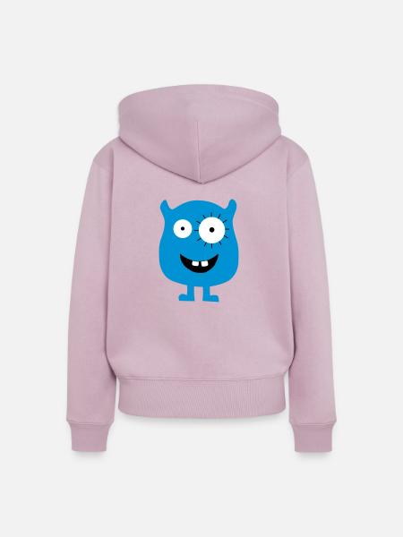 Monster - Frauen Premium Bio Zip Hoodie - Altrosa