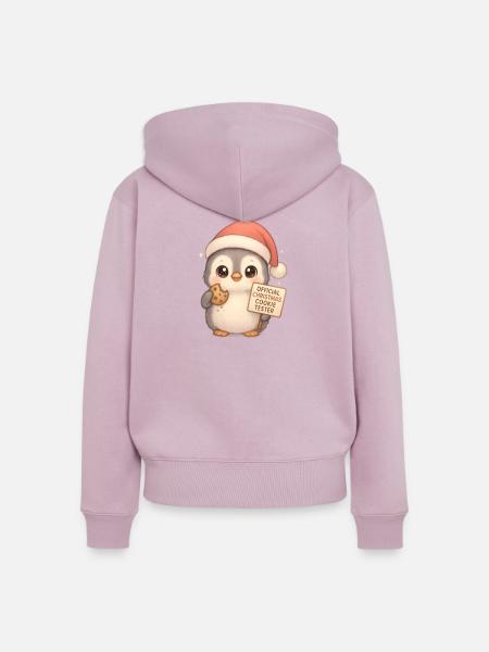 Lebkuchenmann Lebkuchen Lebkuchenmänner Geschenk - Frauen Premium Bio Zip Hoodie - Altrosa