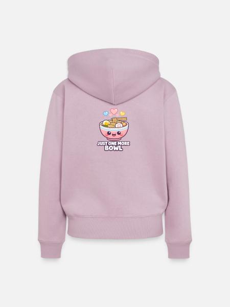Ramen Kawaii Nudeln - Frauen Premium Bio Zip Hoodie - Altrosa