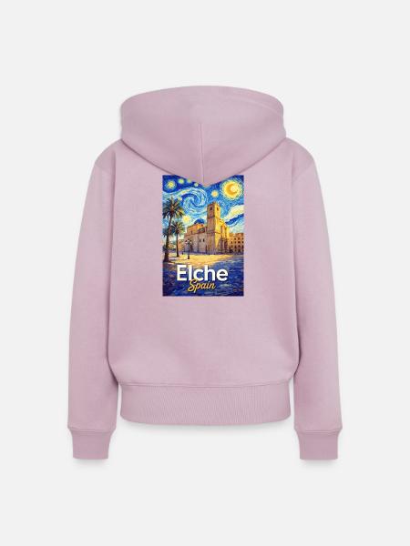 Elche Spain - Frauen Premium Bio Zip Hoodie - Altrosa