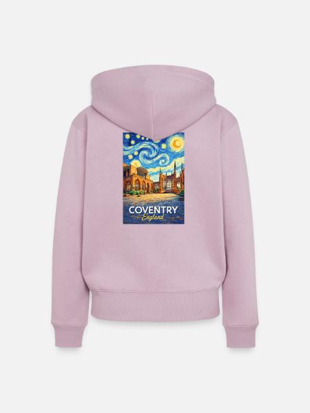 Coventry, England - Frauen Premium Bio Zip Hoodie - Altrosa