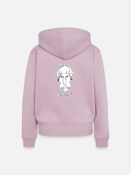 Böser Staub! - Frauen Premium Bio Zip Hoodie - Altrosa