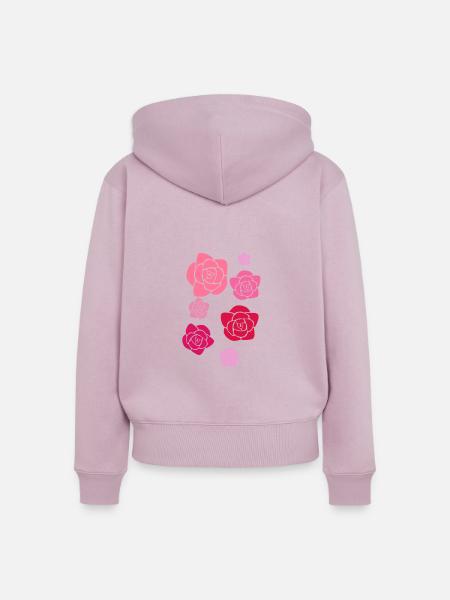 Rosen, Blumen,illustration,Rose - Frauen Premium Bio Zip Hoodie - Altrosa