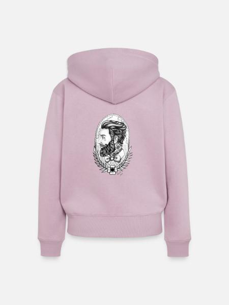 Bearded Men - Frauen Premium Bio Zip Hoodie - Altrosa