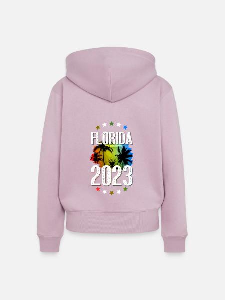Florida 2023 - Frauen Premium Bio Zip Hoodie - Altrosa