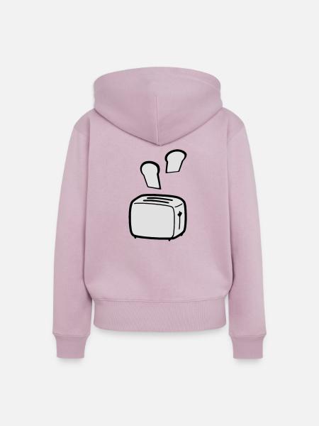 toast - Frauen Premium Bio Zip Hoodie - Altrosa