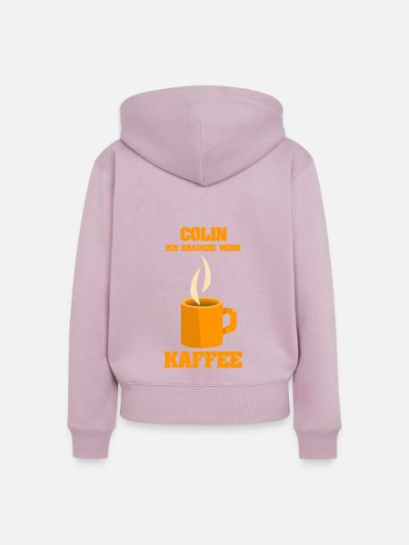 Geschenk für Colin - Frauen Premium Bio Zip Hoodie - Altrosa