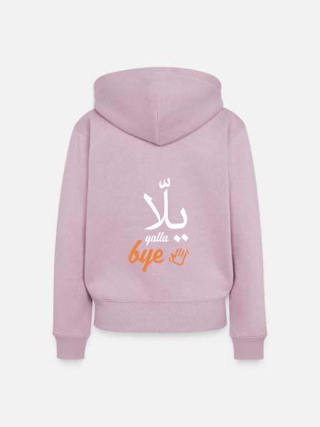 yalla bye - Frauen Premium Bio Zip Hoodie - Altrosa