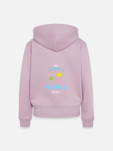 Paintball Paintballer Paintballfan Paintballspiel - Frauen Premium Bio Zip Hoodie - Altrosa
