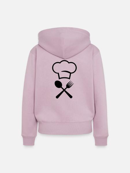 Köchin - Frauen Premium Bio Zip Hoodie - Altrosa