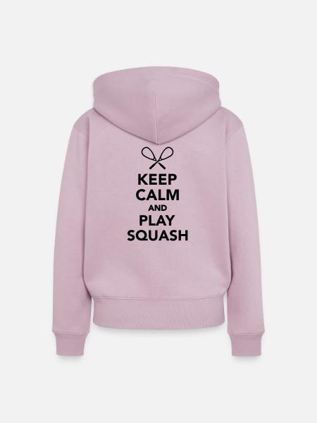 Squash - Frauen Premium Bio Zip Hoodie - Altrosa