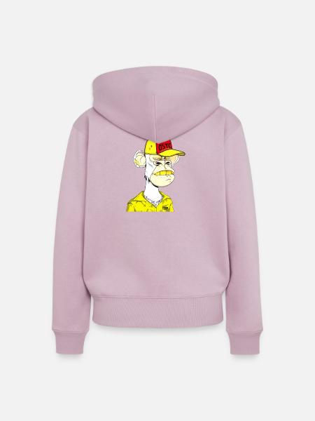 Ape Straßenrebell Cap - Frauen Premium Bio Zip Hoodie - Altrosa