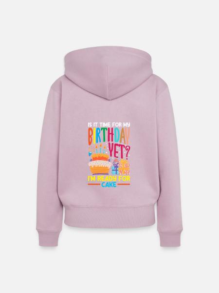 Ready for Cake Celebration - Frauen Premium Bio Zip Hoodie - Altrosa