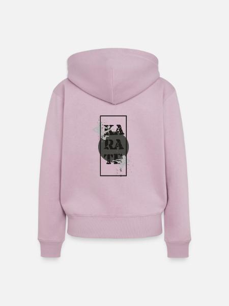 Karate - Frauen Premium Bio Zip Hoodie - Altrosa