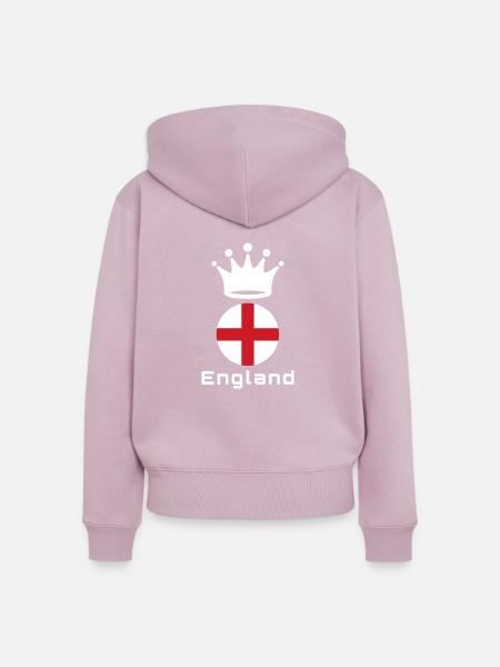 England - Frauen Premium Bio Zip Hoodie - Altrosa
