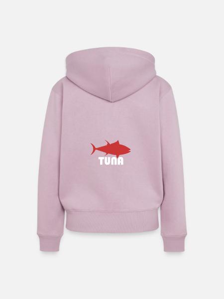 Thunfisch - Frauen Premium Bio Zip Hoodie - Altrosa