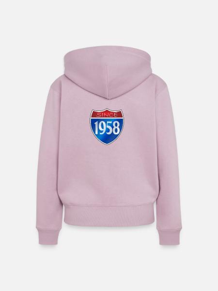 Since 1958 - Frauen Premium Bio Zip Hoodie - Altrosa