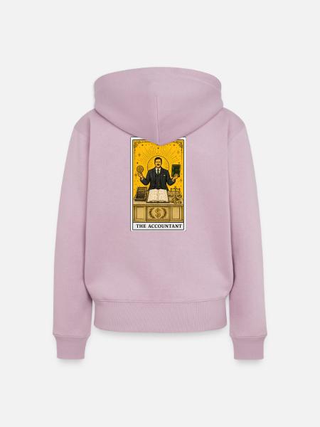 Buchhalter | Finanzen Beruf Tarot - Frauen Premium Bio Zip Hoodie - Altrosa