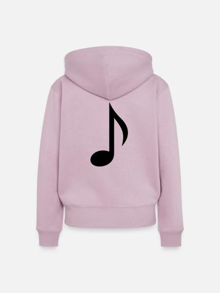 Note - Frauen Premium Bio Zip Hoodie - Altrosa