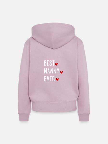 Nanny - Frauen Premium Bio Zip Hoodie - Altrosa