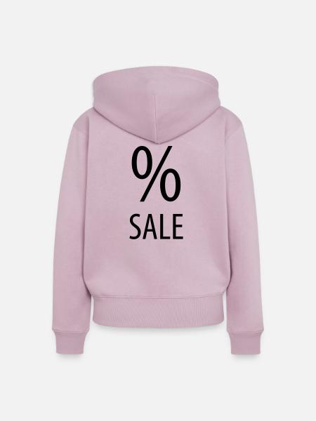 Sale Per Cent - Frauen Premium Bio Zip Hoodie - Altrosa