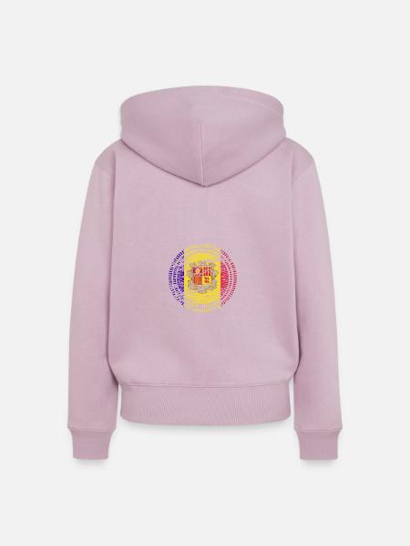 Andorra Flagge - Frauen Premium Bio Zip Hoodie - Altrosa