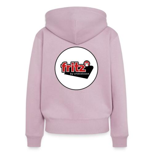 Fritz de ChessBase - Ajedrez - Sudadera ecológica prémium con cremallera para mujer