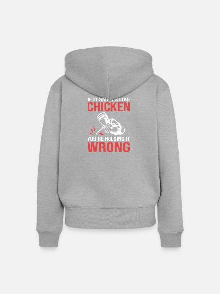 Elektroingenieur Elektriker Elektrotechnik - Frauen Premium Bio Zip Hoodie - Grau meliert