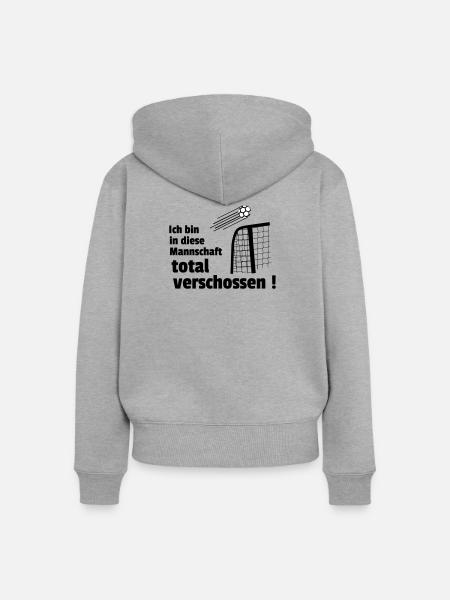 total verschossen - Frauen Premium Bio Zip Hoodie - Grau meliert