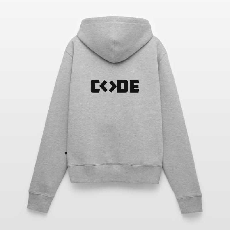 Code du programmeur Sweat à capuche zippé Premium bio Femme