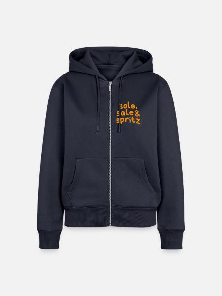 Sole Sale Spritz - Frauen Premium Bio Zip Hoodie - Navy