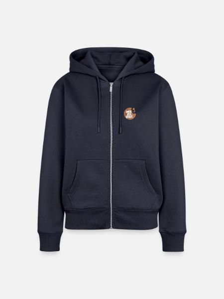 Brich Jede Grenze Cookie - Frauen Premium Bio Zip Hoodie - Navy