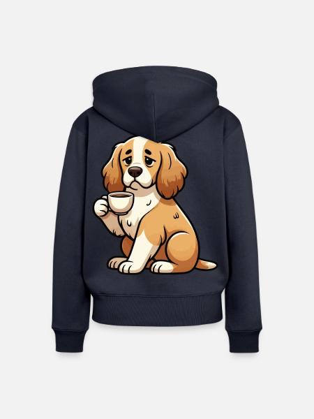 Cocker Spaniel Cockerhund Cocker Spaniel Besitzer - Frauen Premium Bio Zip Hoodie - Navy