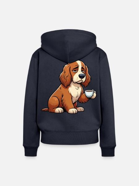 Cocker Spaniel Cockerhund Cocker Spaniel Besitzer - Frauen Premium Bio Zip Hoodie - Navy