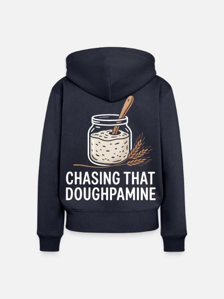 Sourdough Dopamine Kunst - Frauen Premium Bio Zip Hoodie - Navy