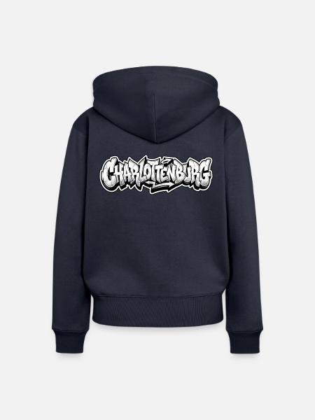 Charlottenburg Berlin Graffiti - Frauen Premium Bio Zip Hoodie - Navy