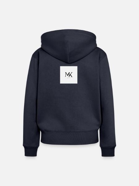 Schlicht und einfach - Frauen Premium Bio Zip Hoodie - Navy