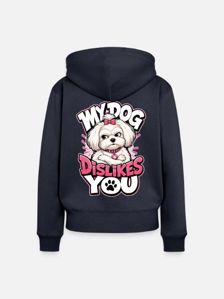Malteser - Frauen Premium Bio Zip Hoodie - Navy