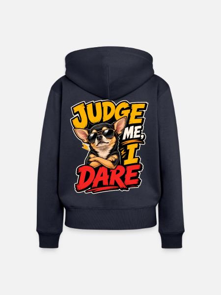 Chihuahua - Frauen Premium Bio Zip Hoodie - Navy